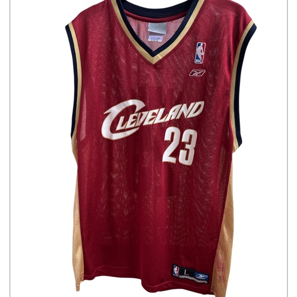 Lebron James Cleveland Cavaliers NBA #23 Jersey Men's Size Large Reebok - Picture 3 of 7